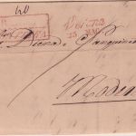 Österreich/Venetien - Verona 1849 Franco Frontiera roter Ra2 Grenzfrankobrief