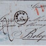 Österreich/Lombardei - Venedig 25/4 (1865) Portobrief n. ITALIEN (Bologna)
