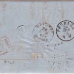 Österreich/Lombardei - Venedig 25/4 (1865) Portobrief n. ITALIEN (Bologna)