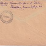 DR - 50+20 Pfg. Reichspräsidenten Einschreibebrief n. FRANKREICH Heidelberg 1930
