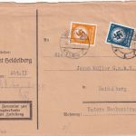 DR - 50+4 Pfg. Dienst/Hkr. Zustellurkunde Heidelberg 1936