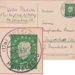BRD - (17a) Nussloch ü. Heidelberg Poststelle I Ganzsache n. Ingolstadt 1961