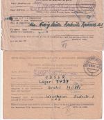 All.Bes./UdSSR - Weinheim a/Bergstr. 5 Kgf-Karten Heimat/Lager/Heimat 1946/1947