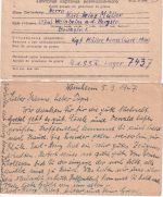 All.Bes./UdSSR - Weinheim a/Bergstr. 5 Kgf-Karten Heimat/Lager/Heimat 1946/1947