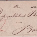 Baden - Walldürn schwarzer (!) L1 Portobrief n. Buchen 1841 - mit Inhalt