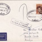 BRD - Überlandpost Osterburken Frankfurt a/M 0696-01/05 Brief n. MONACO 1978