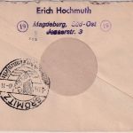SBZ/Prov. Sachsen - 2x10 Pfg. Wappen u.a. Einschreibebrief Magdeburg-Südost 1946