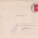 DR - Bad Mergentheim Kurhotel Oetzel illustr. Firmenkuvert n. München 1925