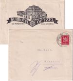 DR - Bad Mergentheim Kurhotel Oetzel illustr. Firmenkuvert n. München 1925