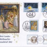 BRD/Österreich/Liechtenstein - Drei-Länder-Weihnachtsbrief 2012 teils Ersttag