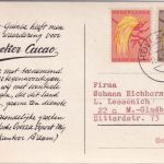 Niederl. Neuguinea - 5+1 C. Paradiesvogel Ansichtskarte Hollandia - München 1962