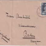 Curacao/Aruba - 15 C. Wilhelmina Brief i.d. SCHWEIZ Aruba - Baden 1932
