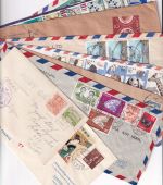 China/Japan/Taiwan - Brieflot 9 Belege Portostufen etc. alt bis neu