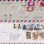 China/Japan/Taiwan - Brieflot 9 Belege Portostufen etc. alt bis neu