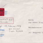 BRD - 500 Pfg. I&T Zustellurkunde/FDC Köln - Bergisch Gladbach 17.2.76