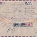 Malaysia/Kehdah - Alor Star 1959 Luftpost-Einschreibebrief n. INDIEN/Karaikadi