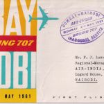 Indien Air India Firstflight Bombay-Nairobi illustrated Flight cover May 4, 1961