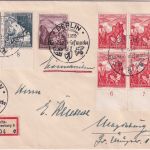 DR - 8 Pfg. WHW/Ostmark 4er-Block u.a. Einschreibebrief SST Berlin 1939