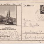 DR - Dehrn ü. Limburg Poststelle I 6 Pfg. Bildganzsache (Bild: Halberstadt) 1938