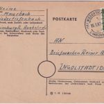 BRD - (16) Niedertiefenbach ü. Limburg Poststelle I Karte n. Ingolstadt 1962