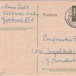 BRD - (16) Villmar ü. Limburg Poststelle I Karte n. Ingolstadt 1961