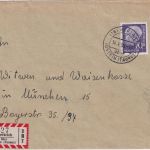 BRD - Heftrich ü. Idtsein (Taunus) Poststelle I Einschreibebrief n. München 1959