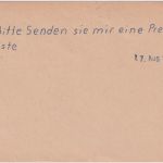BRD - (16) Philippstein ü. Weilburg Poststelle I Ganzsache n. Eichstätt 1957