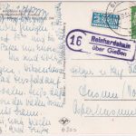 BRD - (16) Reinhardshain ü. Gießen Landpost-Ra2 AK Autobahn-Rsthaus n Husum 1954