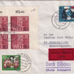 BRD - Giessen 3 aptierter Tagesstpl. philatel. Ortseilbrief 1962