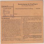 DR - Beuern (ü. Gießen) 19/5 43 alter kl. K1 Paketkarte ins Ober-Elsaß