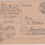 Brit. Zone - 6 Pfg. Behelfsganzsache Waldniel 29.11.45/17.1.46 n. Flamersheim