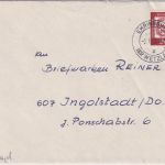 BRD - Ehringshausen (Kr. Wetzlar) apt. Tagesstpl. Brief n. Ingolstadt 1963