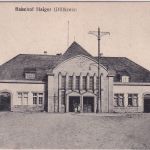 Hessen - Haiger (Dillkreis) Bahnhof sw-AK gelaufen 1919