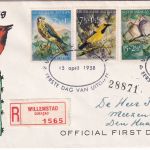 Niederl. Antillen - Voor het Kind/Vögel Schmuck-FDC/R-Brief ESST Willemstad 1958