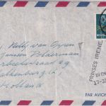 Niederl. Antillen - 25 C. Freimarken Luftpostbrief Aruba - Valkenburg 1962