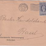 Niederlande - 12 1/2 C. Unabhängigkeit Brief i.d. SCHWEIZ Rotterdam - Basel 1913