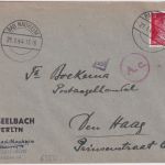 DR - 12 Pfg. AH Brief/Europatraif n. HOLLAND Bad Nauheim - Den Haag 1944