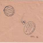 BRD - Bad Vilbel 1959 portofreie Postsache-Eilboten n. Karlsruhe