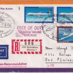 BRD - Reichelsheim Flugplatz 1980 SST Tag d offenen Tür Einschreibebrief n. USA