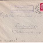 DR - Neuweilnau ü. Usingen (Taunus) Landpost-Ra2 Brief Bahnpost FFM Jsingen 1938