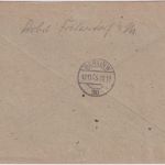 SBZ/Lokalausg. - Behelfsmarken + AH/Überdruck Einschreibebrief Fredersdorf 1945