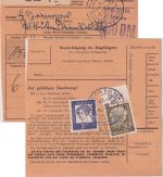 BRD - 50 Pfg. Heuss II OBERRAND u.a. Paketkarte Klein Bülten ü. Peine 1962