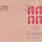 Berlin - 4x20 Pfg. I&T Ortsbrief/2. Gew.stufe Berlin 11 - 1986