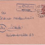 All.Bes. - Seiferts ü. Fulda Landpost-Ra2 Brief n. Lübeck 1948