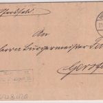 DR - 10 Pfg. FdA/Nr.21 Dienstbrief Weyhers - Gersfeld 1903 - mit Inhalt