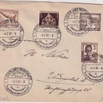 DR - Gersfeld Fliegerlager Wasserkuppe Int. Segelflug-Wettbewerb SST Brief 1937