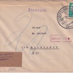 BRD - Gersfeld 1957 Handwerbestpl. Drcuksache n. Eichstätt - Nachgebühr