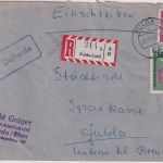 BRD - 6411 Dalherda Poststelle I Ra1 Einschreibebrief Fuldalnad - Fulda 1963