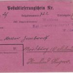 Württemberg - Buchau (Federsee) 1915 Rückschein n. Waldsee