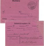 Württemberg - Buchau (Federsee) 1915 Rückschein n. Waldsee
